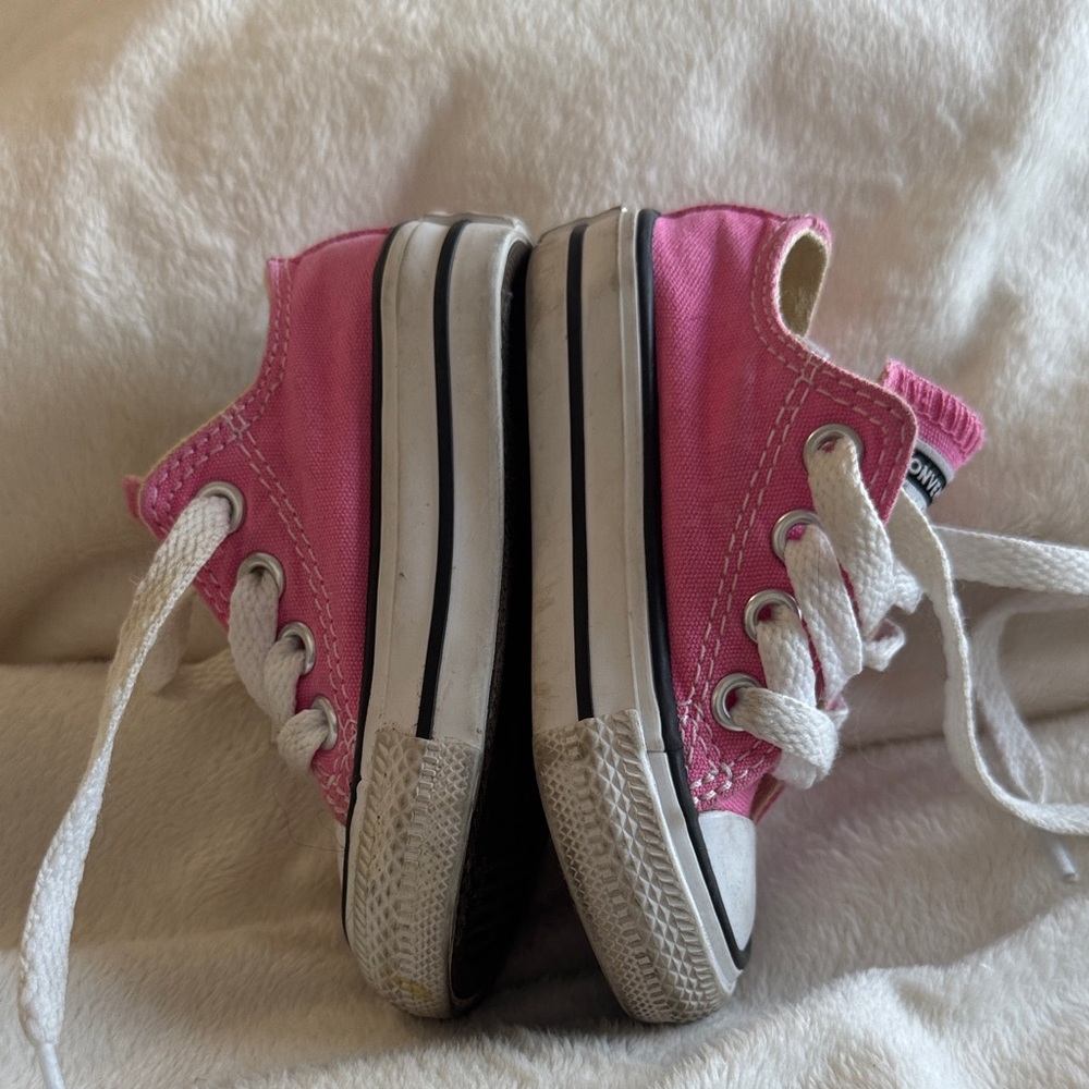 Converse Kids Pink All Star Sneakers - Picture 2 of 4